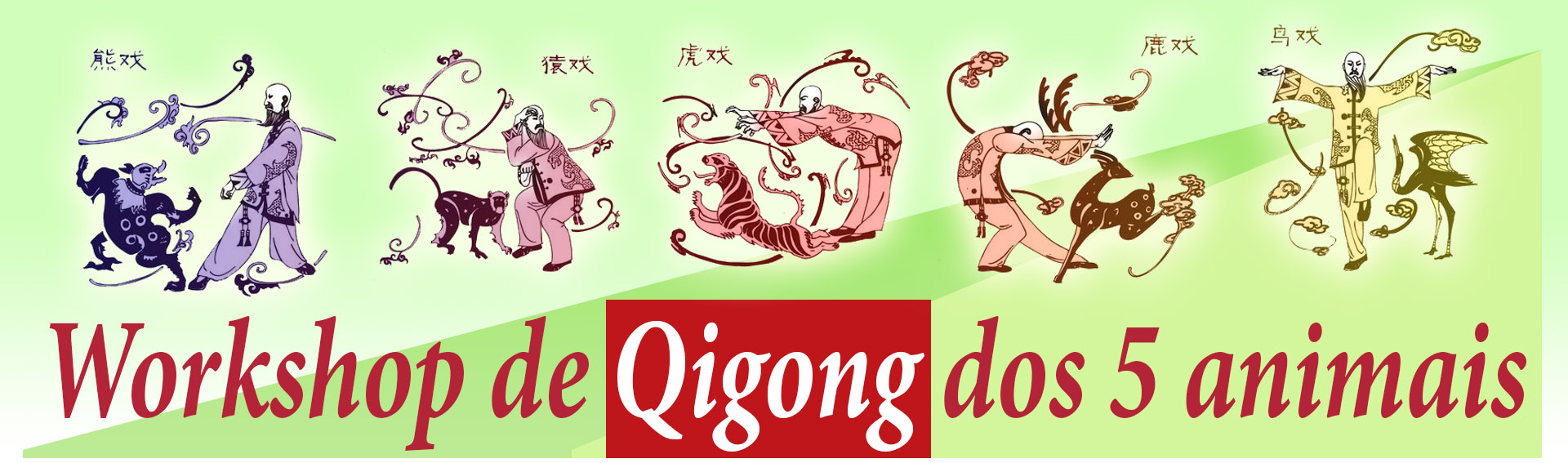 Curso de Qigong - chi kung dos cinco animais no Centro Dao
