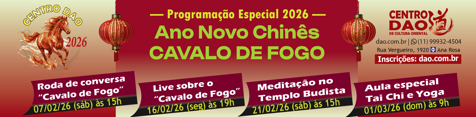Ano Novo Chinês – Cavalo de Fogo